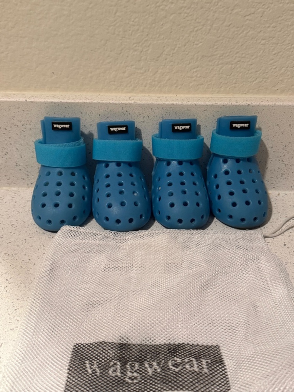 Wagwear Blue Dog Protective Booties - Set of 4